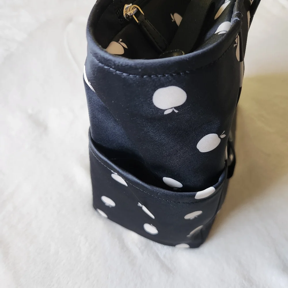 RESERVED: Kate Spade Black and White Apple Tote - Teacher Tote - Picture 11 of 16